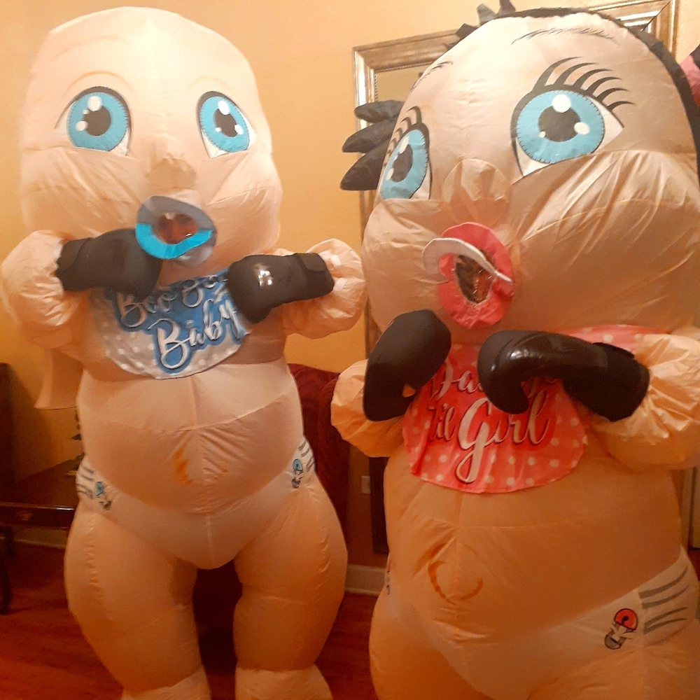 Baby inflatable girl & boy